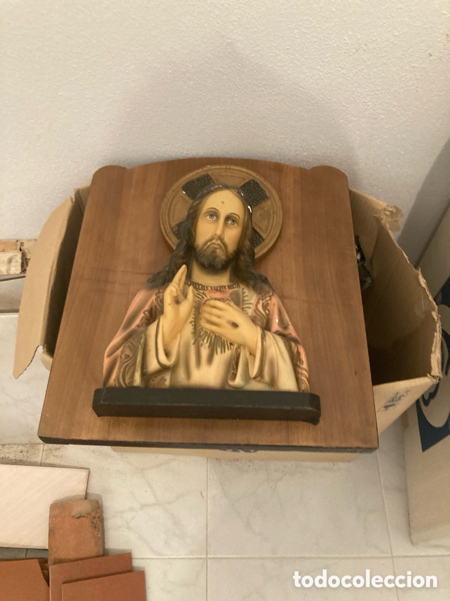 Antig&uuml;edades: Pareja de tallas de madera - Foto 1