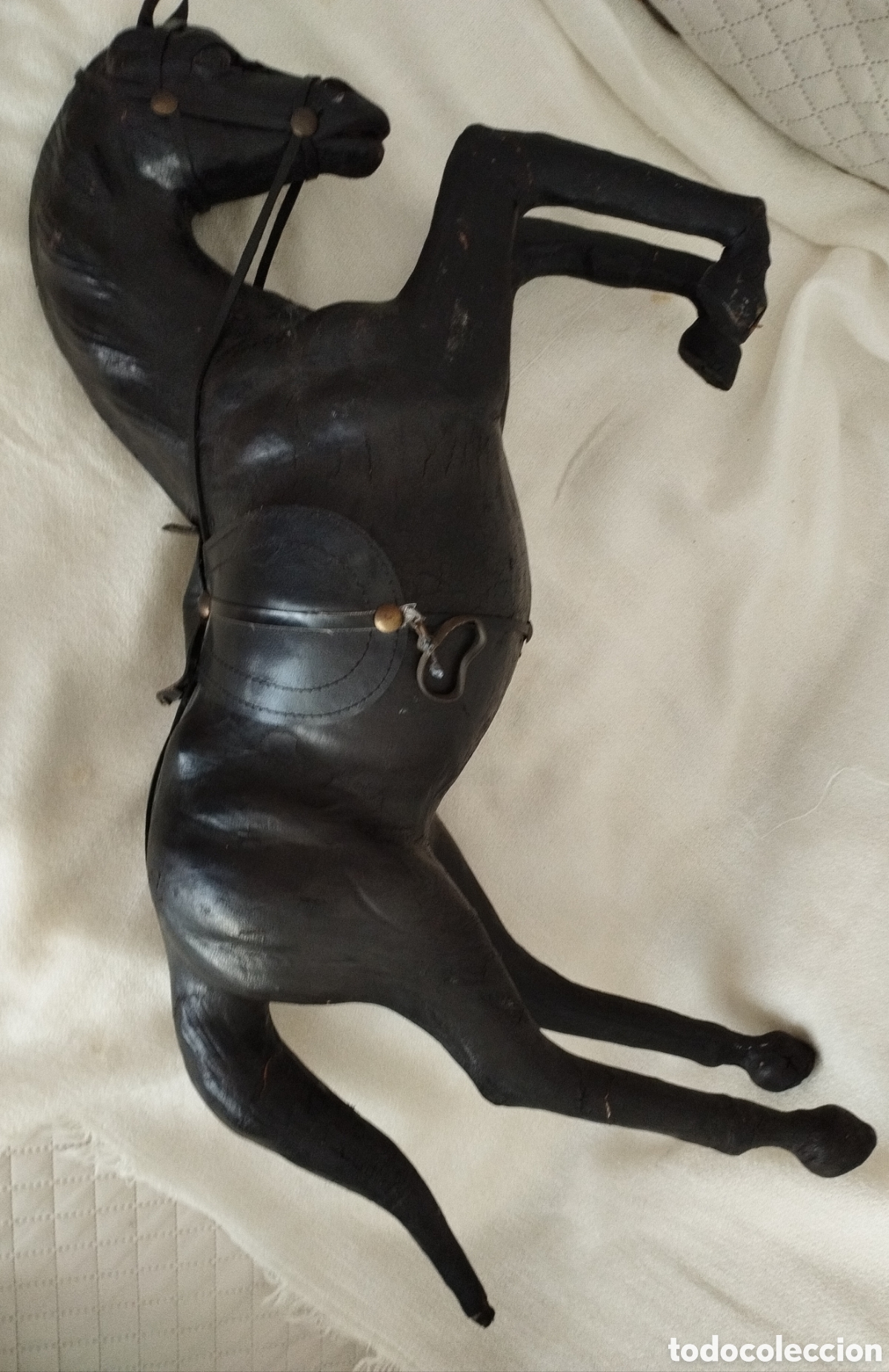 Antig&uuml;edades: Excelente Caballo Cuero Repujado. - Foto 9
