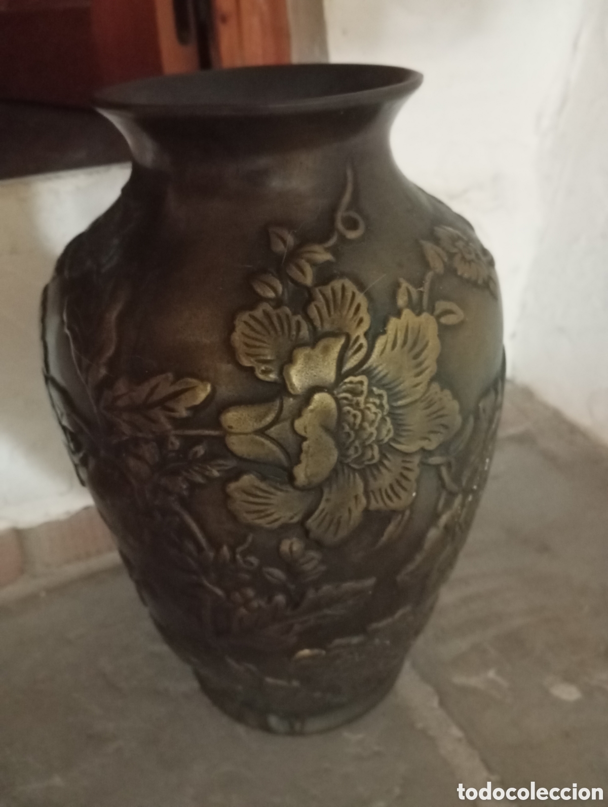Antig&uuml;edades: Jarron antiguo metalico - Foto 1