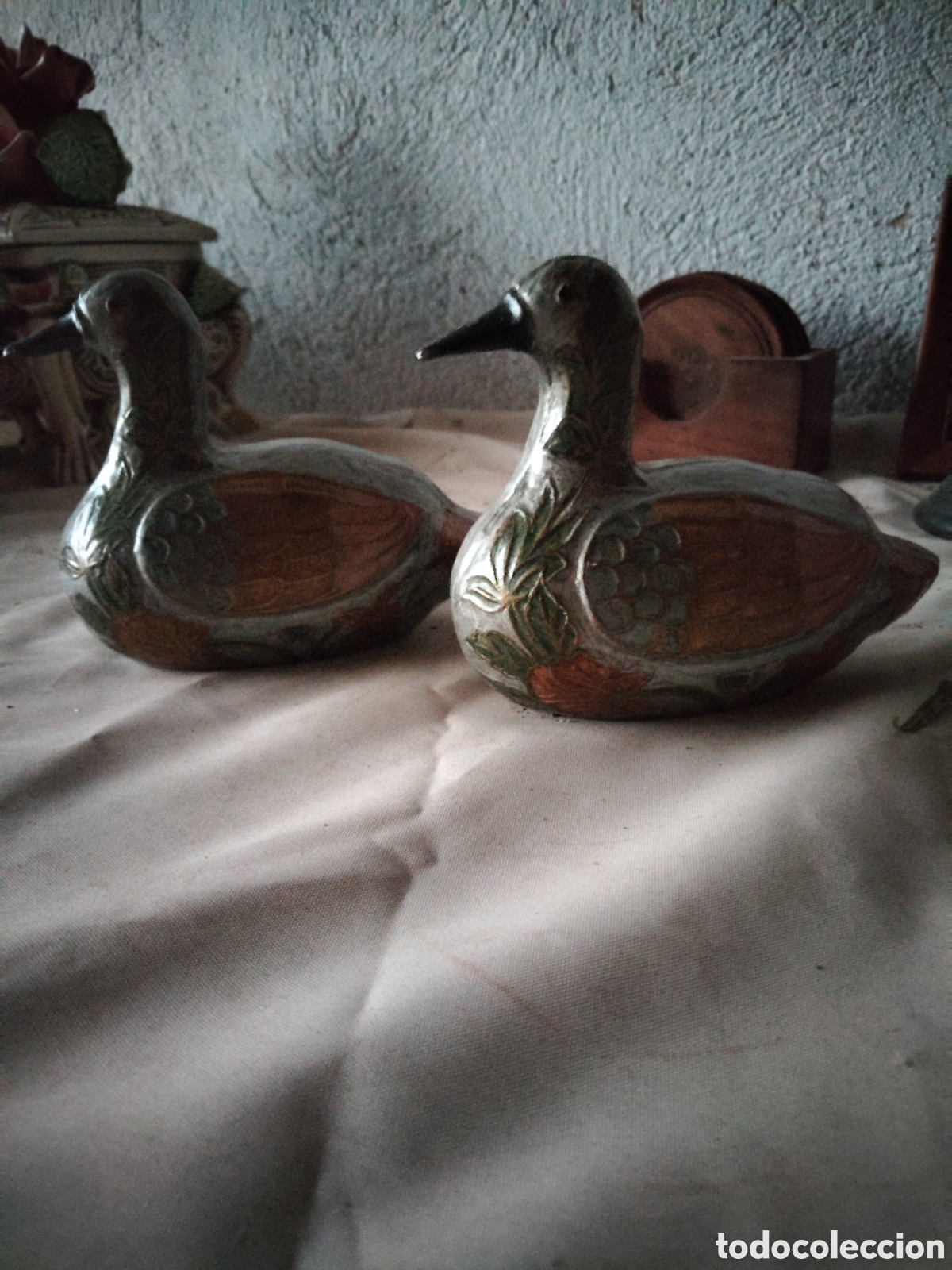 Antig&uuml;edades: Patos de bronce , antiguos - Foto 1