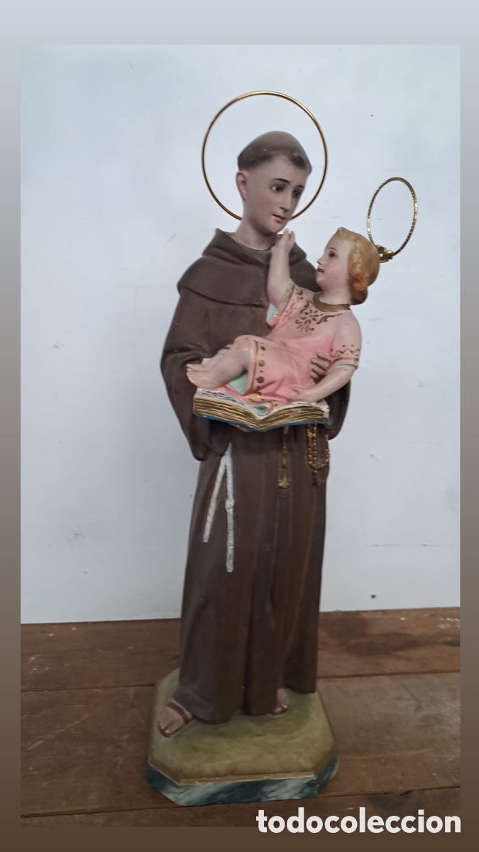 Antig&uuml;edades: San Antonio de Olot 40cms - Foto 1