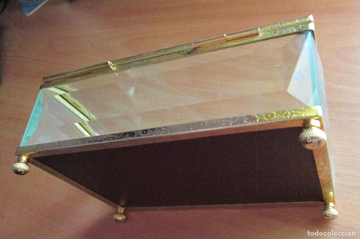 Antig&uuml;edades: Caja joyero cristal 50s - Foto 6