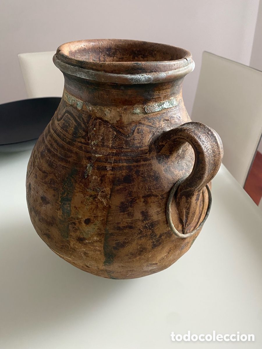 Antig&uuml;edades: Jarr&oacute;n antiguo de terracota - Foto 2