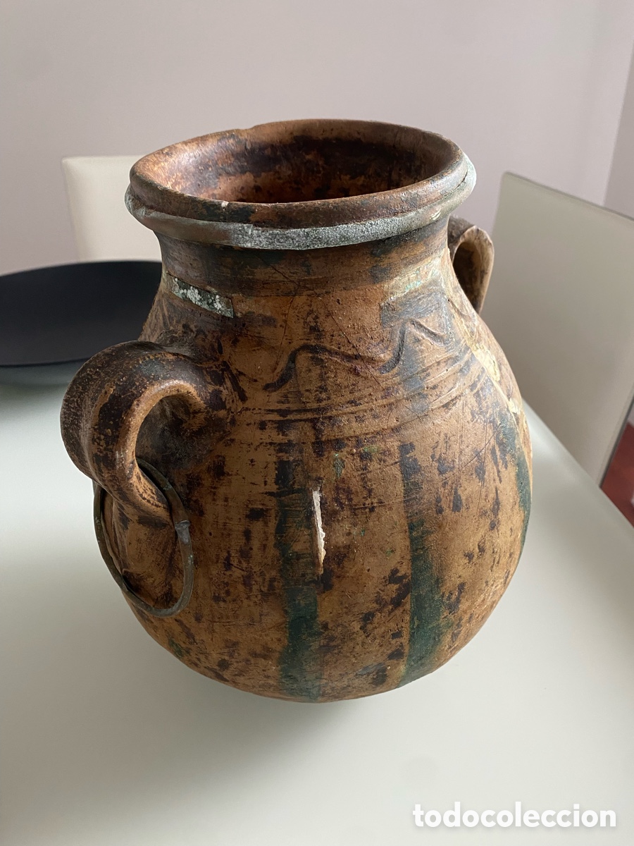 Antig&uuml;edades: Jarr&oacute;n antiguo de terracota - Foto 3