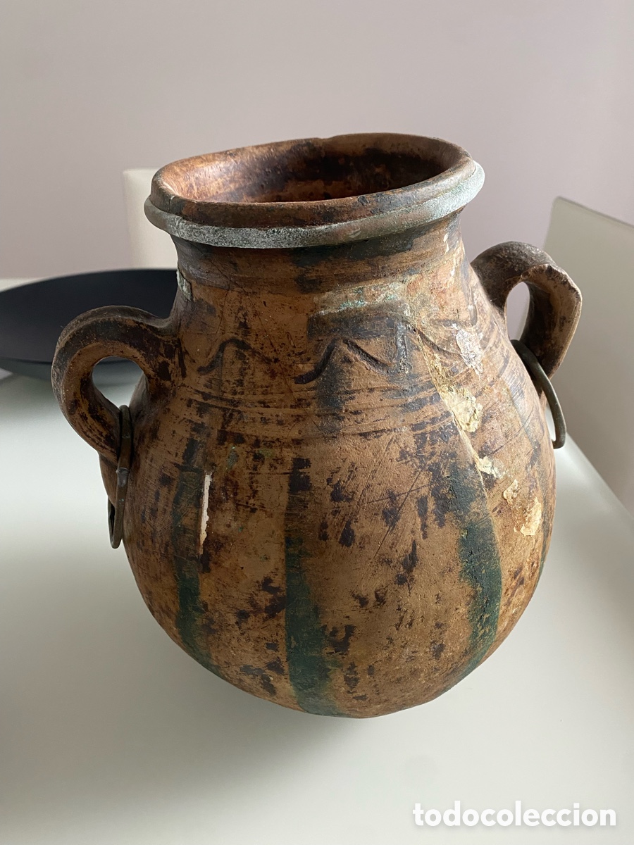 Antig&uuml;edades: Jarr&oacute;n antiguo de terracota - Foto 1