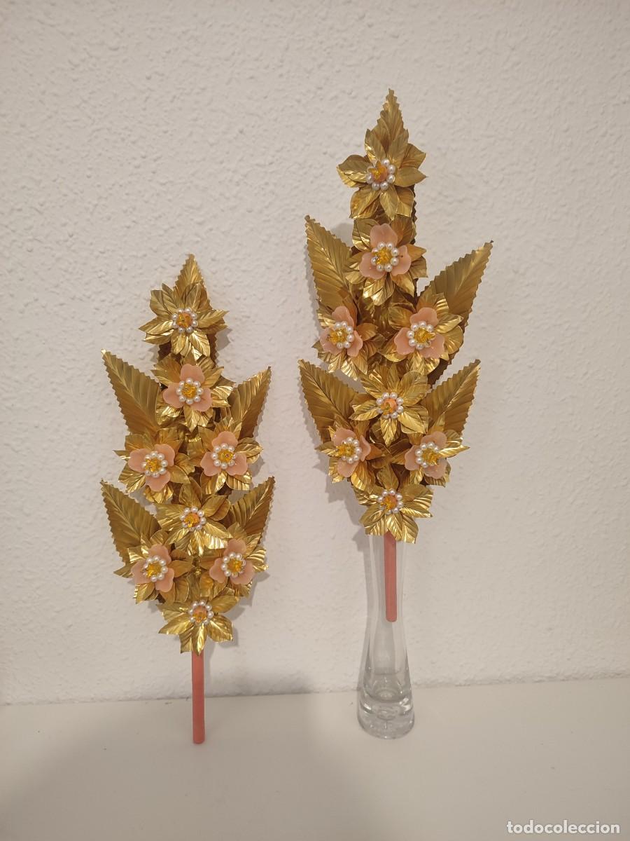 Antig&uuml;edades: Ramos flores talco pareja - Foto 2