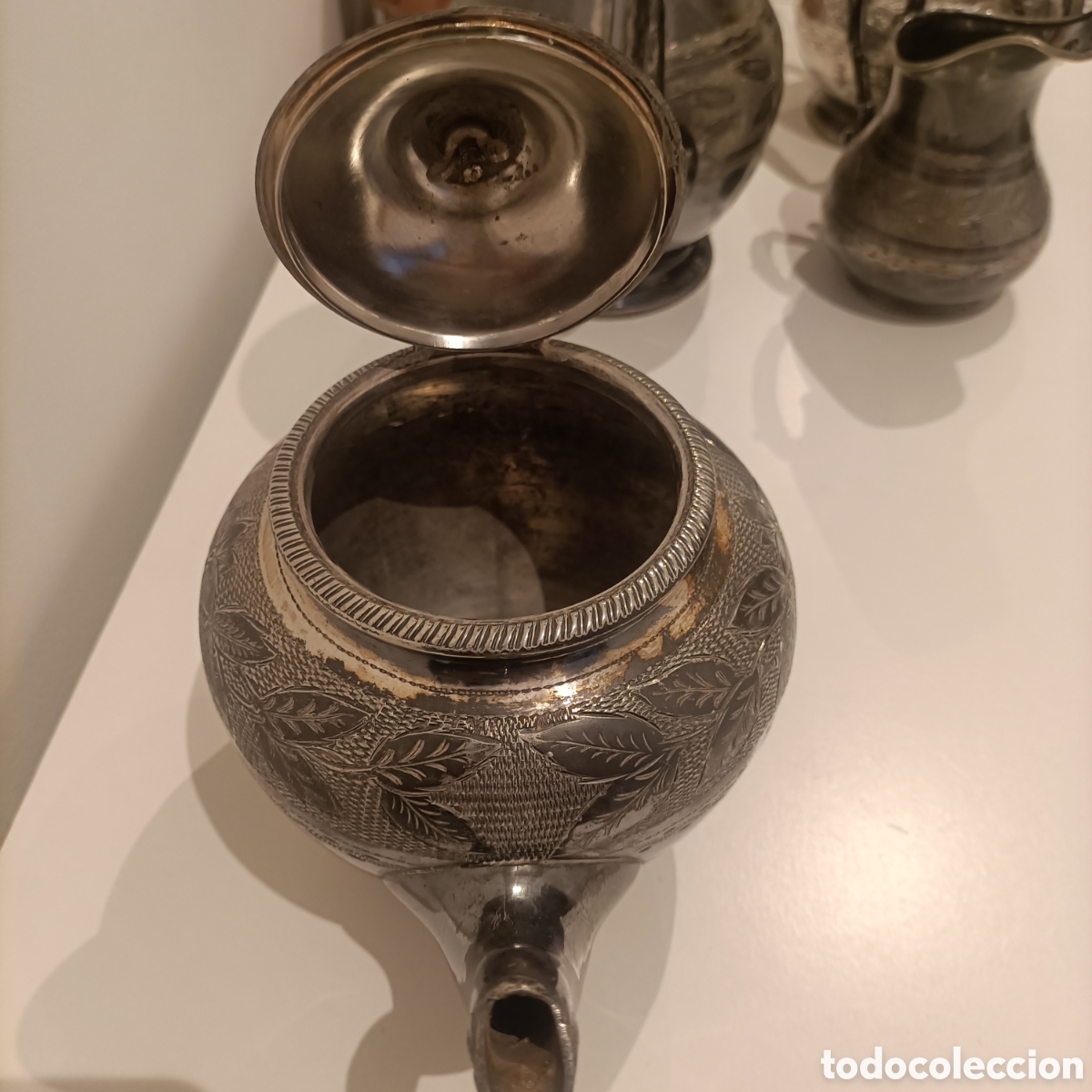 Antig&uuml;edades: Juego antiguo de cafe - Foto 8