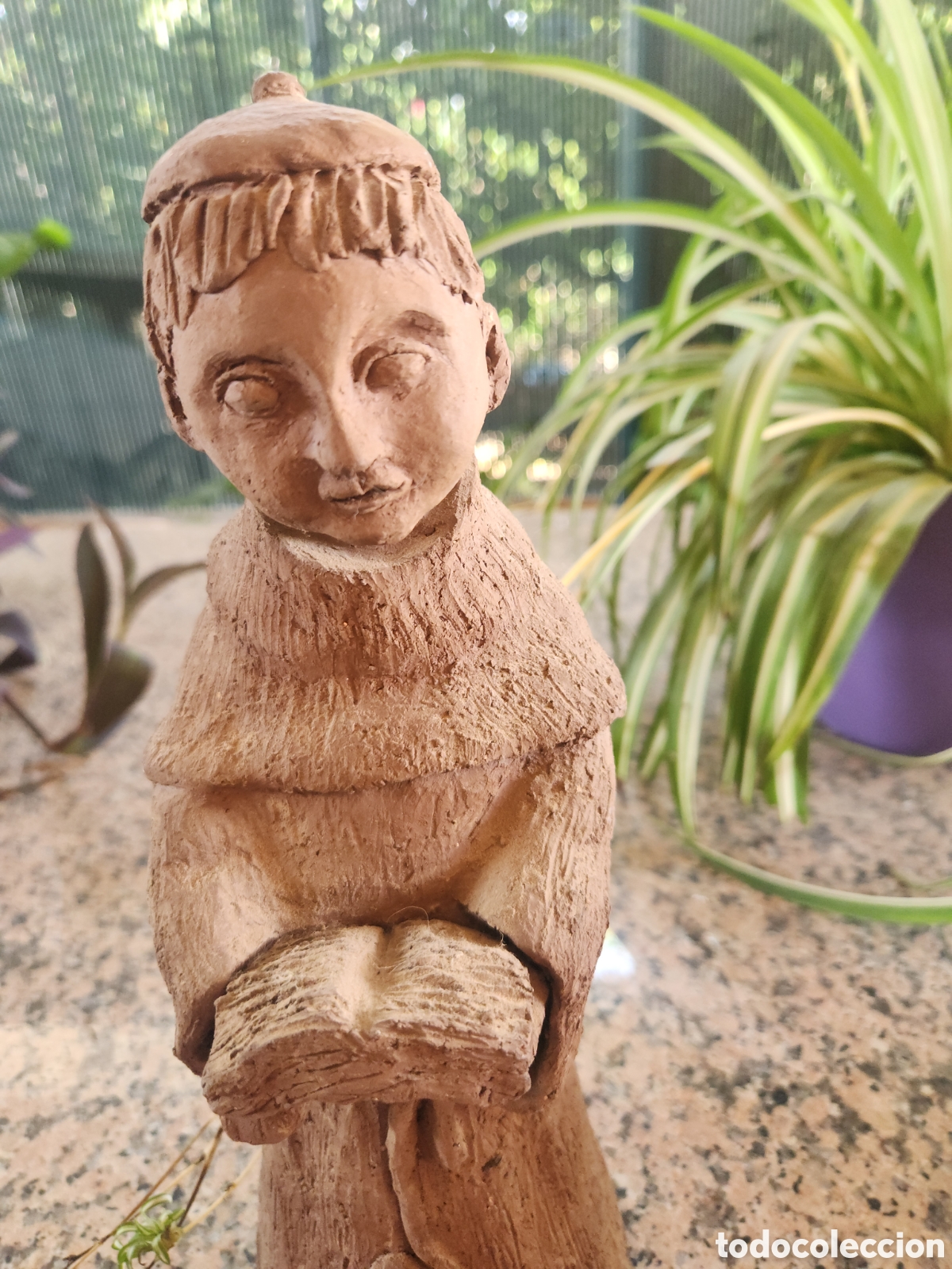 Antig&uuml;edades: Monje hecho de terracota - Foto 2