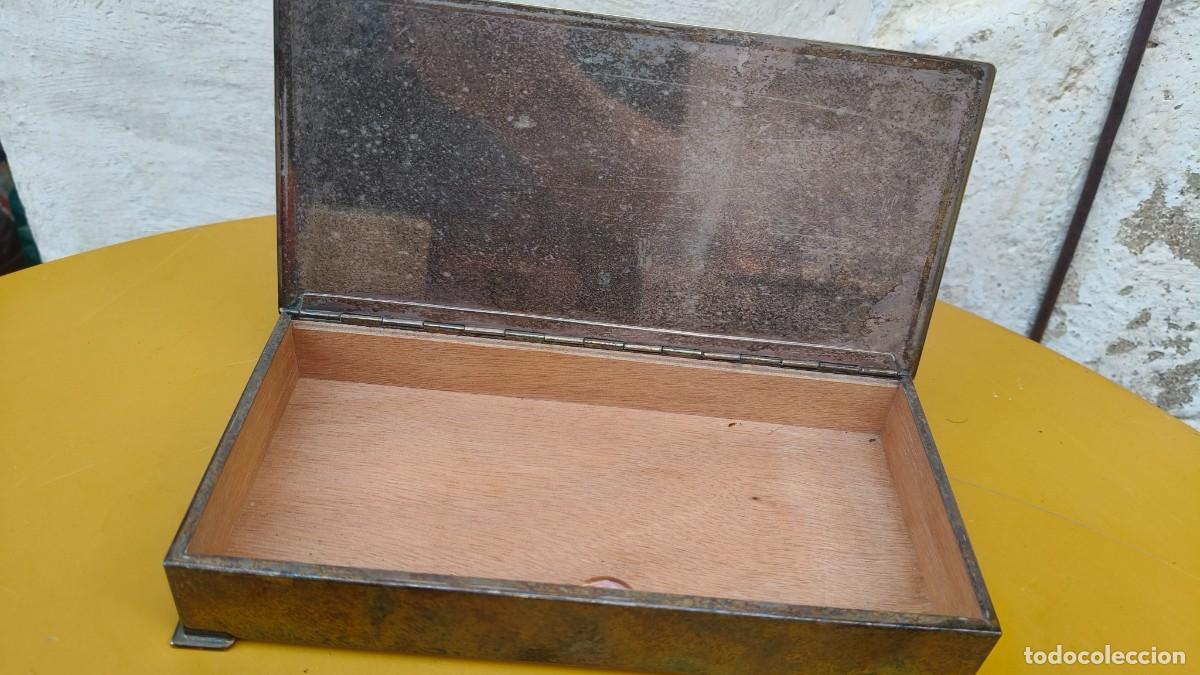 Antig&uuml;edades: Coffret &agrave; bijoux plaqu&eacute; argent et bois - Foto 2