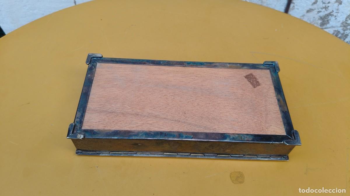 Antig&uuml;edades: Coffret &agrave; bijoux plaqu&eacute; argent et bois - Foto 3