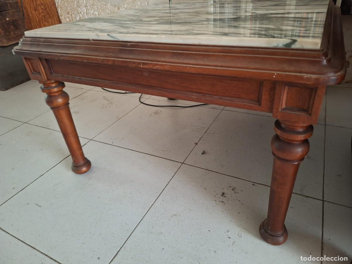 Antig&uuml;edades: Mesa de caoba con marmol - Foto 2