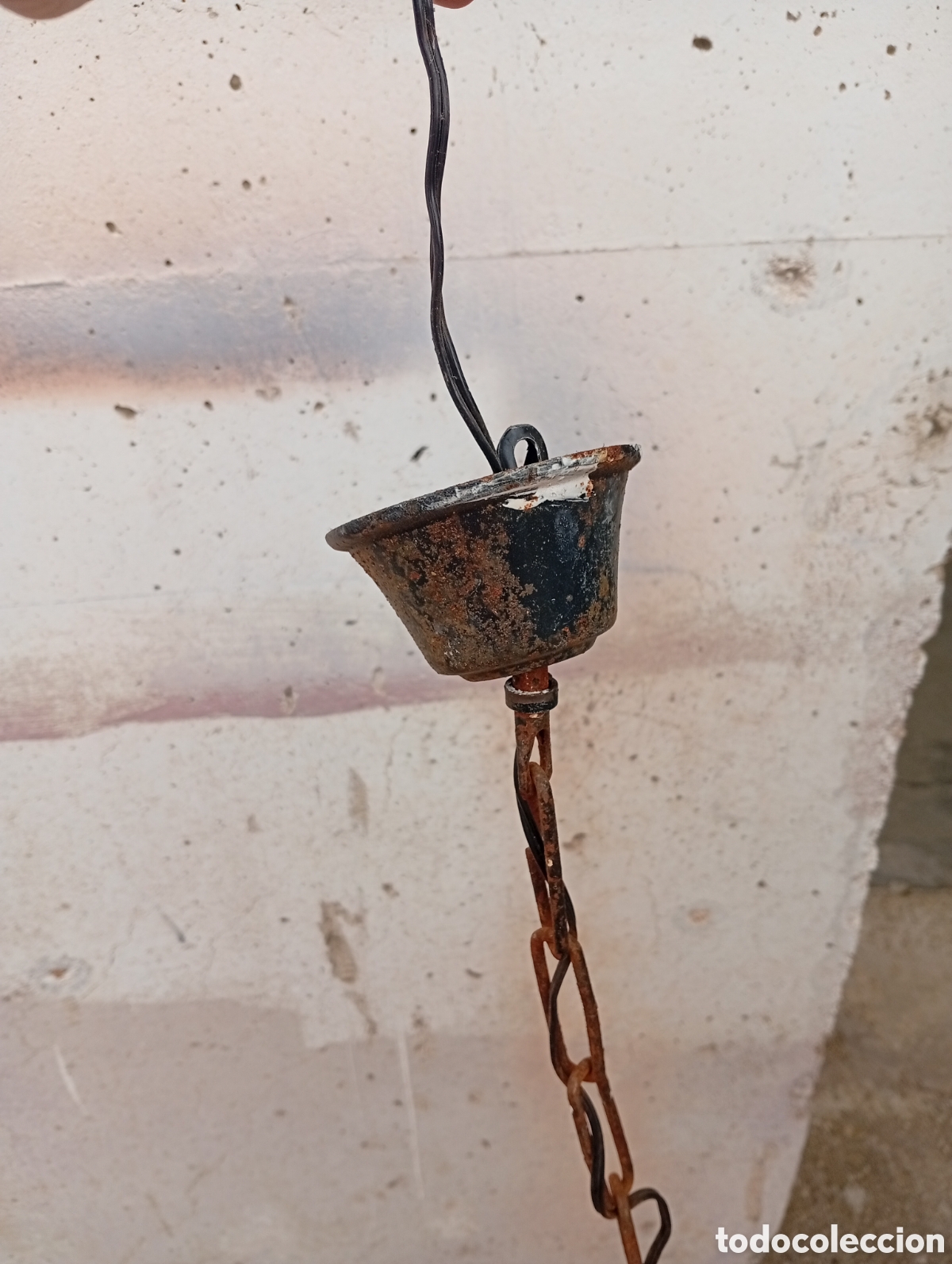 Antig&uuml;edades: Lampara techo quinqu&eacute; - Foto 5