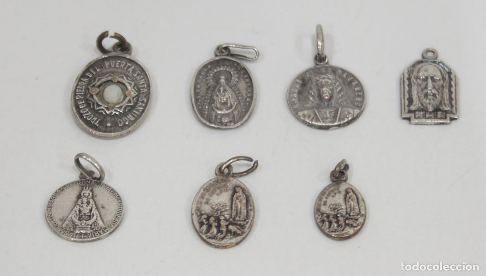 Antig&uuml;edades: LOTE DE 7 MEDALLITAS RELIGIOSAS. - Foto 1
