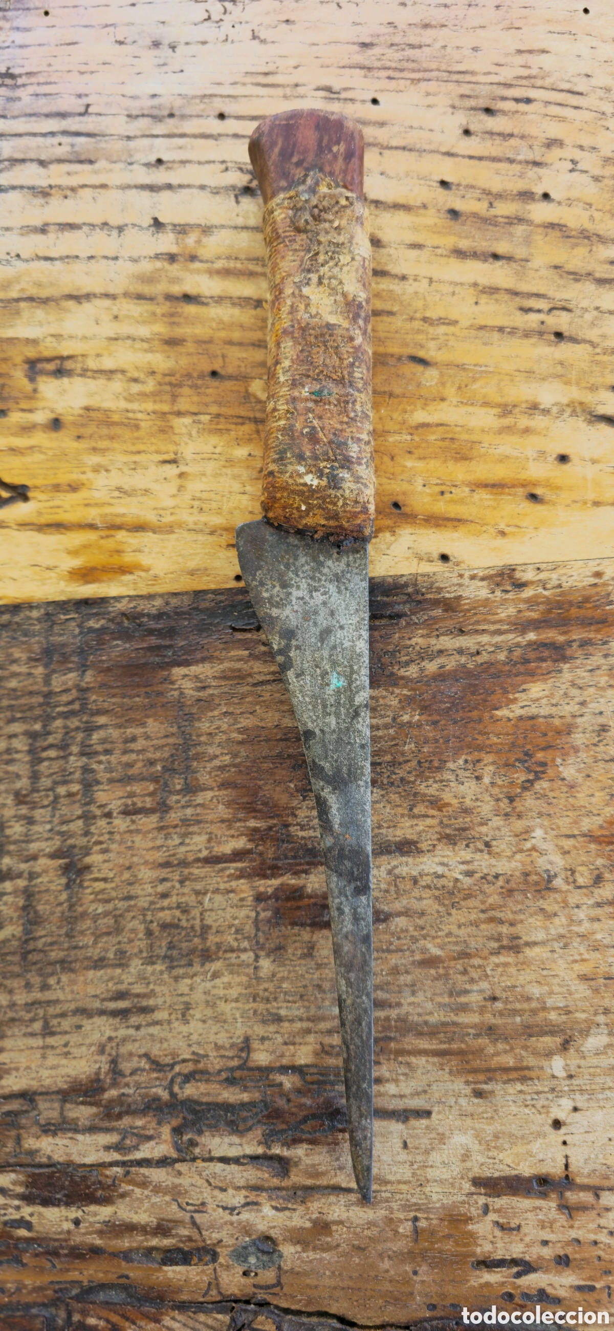 Antig&uuml;edades: Antiguo cuchillo de carnicero - Foto 4