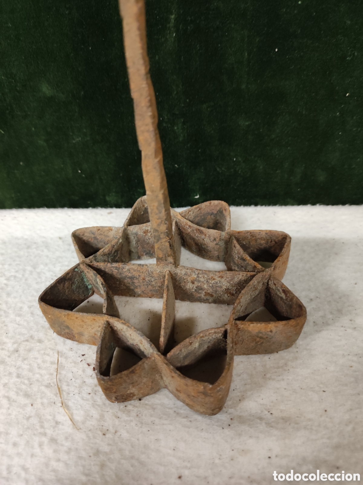 Antig&uuml;edades: Roset&oacute;n con mango para fre&iacute;r - Foto 2