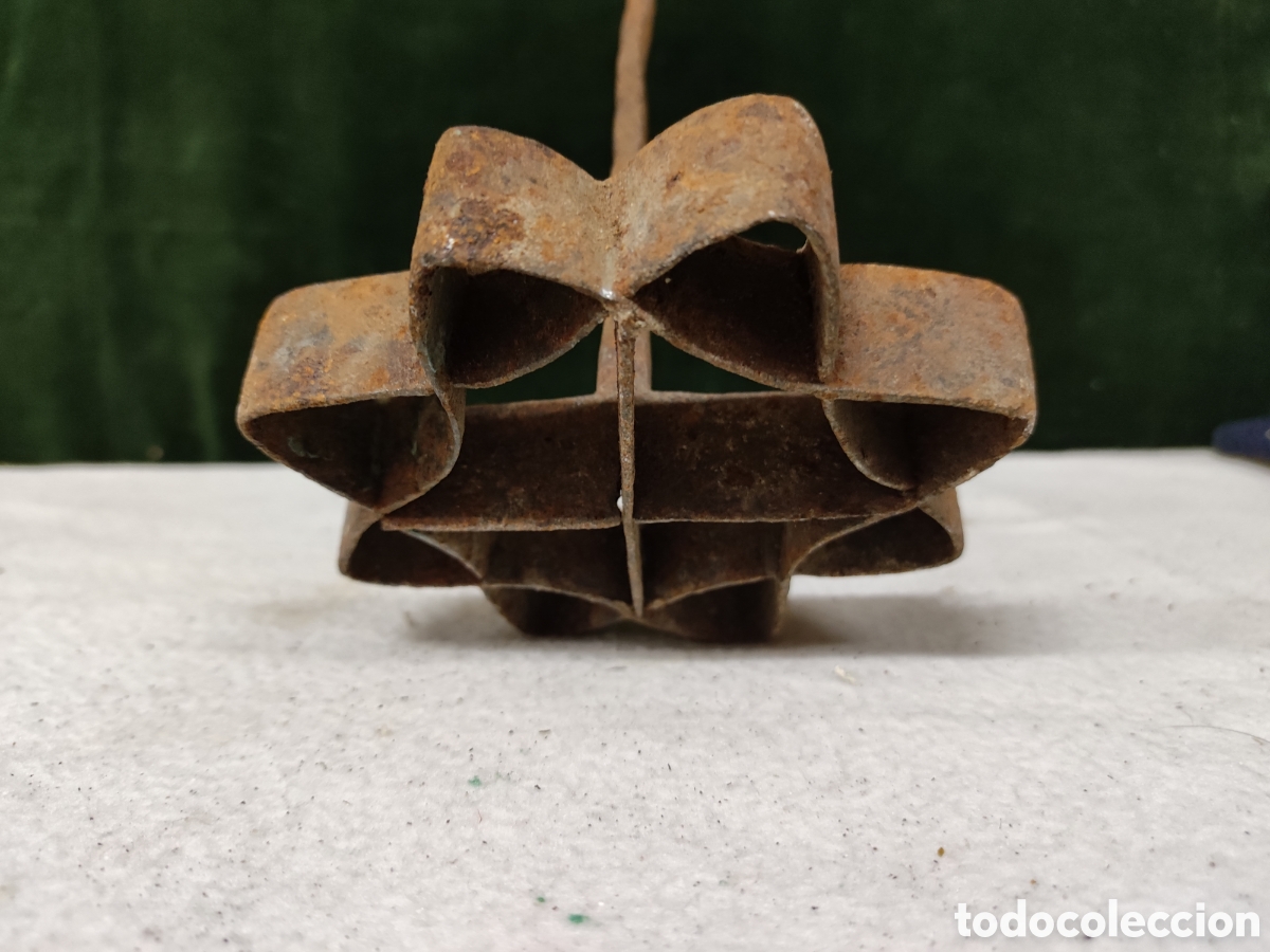 Antig&uuml;edades: Roset&oacute;n con mango para fre&iacute;r - Foto 3