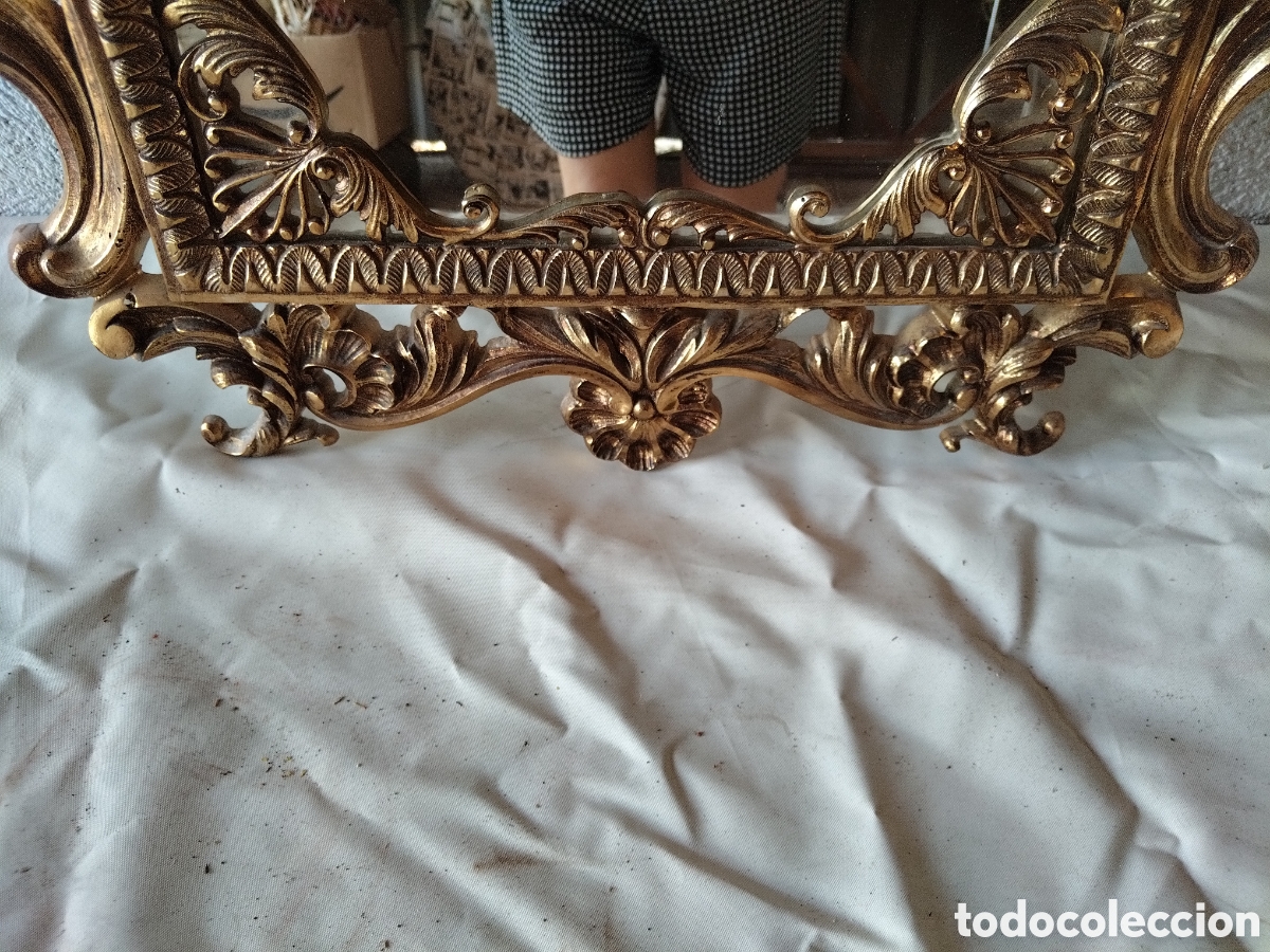 Antig&uuml;edades: Espejo de pared de bronce - Foto 4