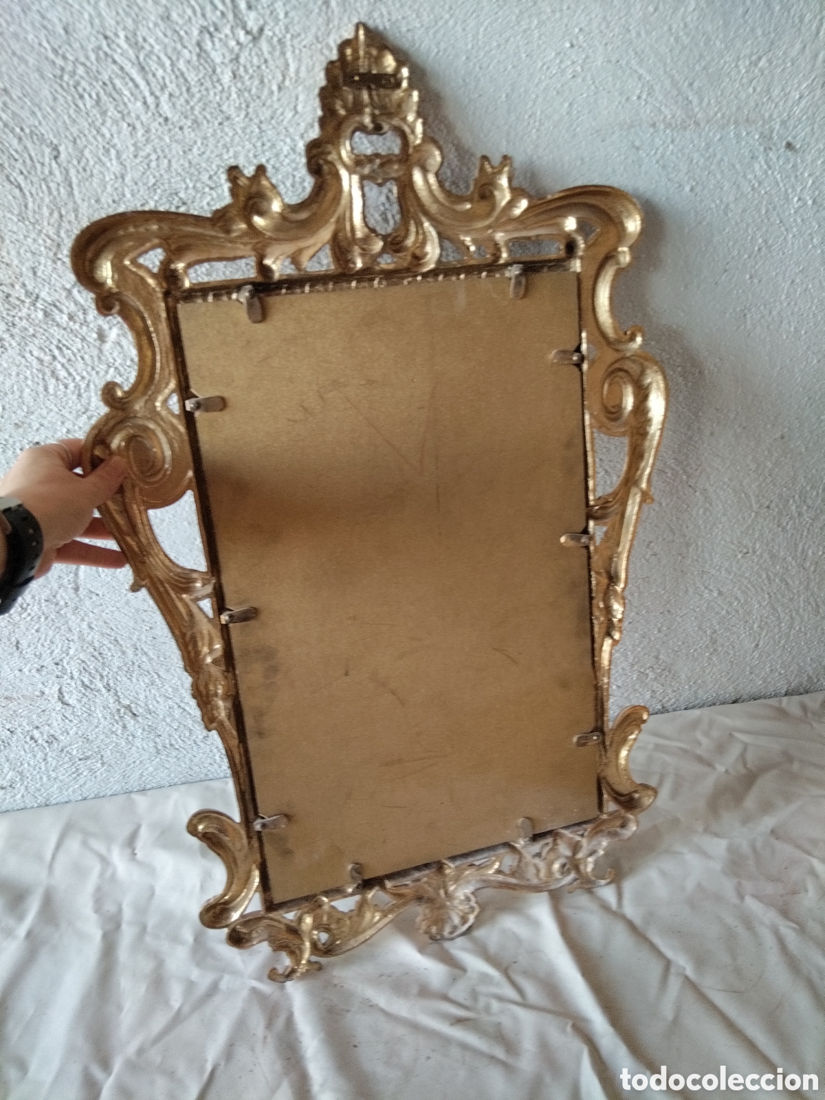 Antig&uuml;edades: Espejo de pared de bronce - Foto 6