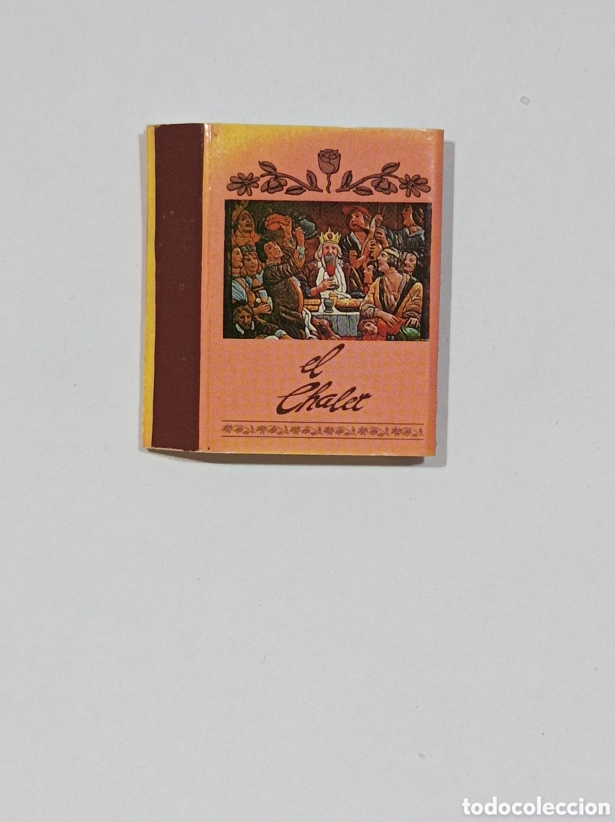 Oggetti Antichi: EL CHALET RESTAURANTE. ZARAGOZA. CAJITA PUBLICIDAD ANTIGUA. VAC&Iacute;A.