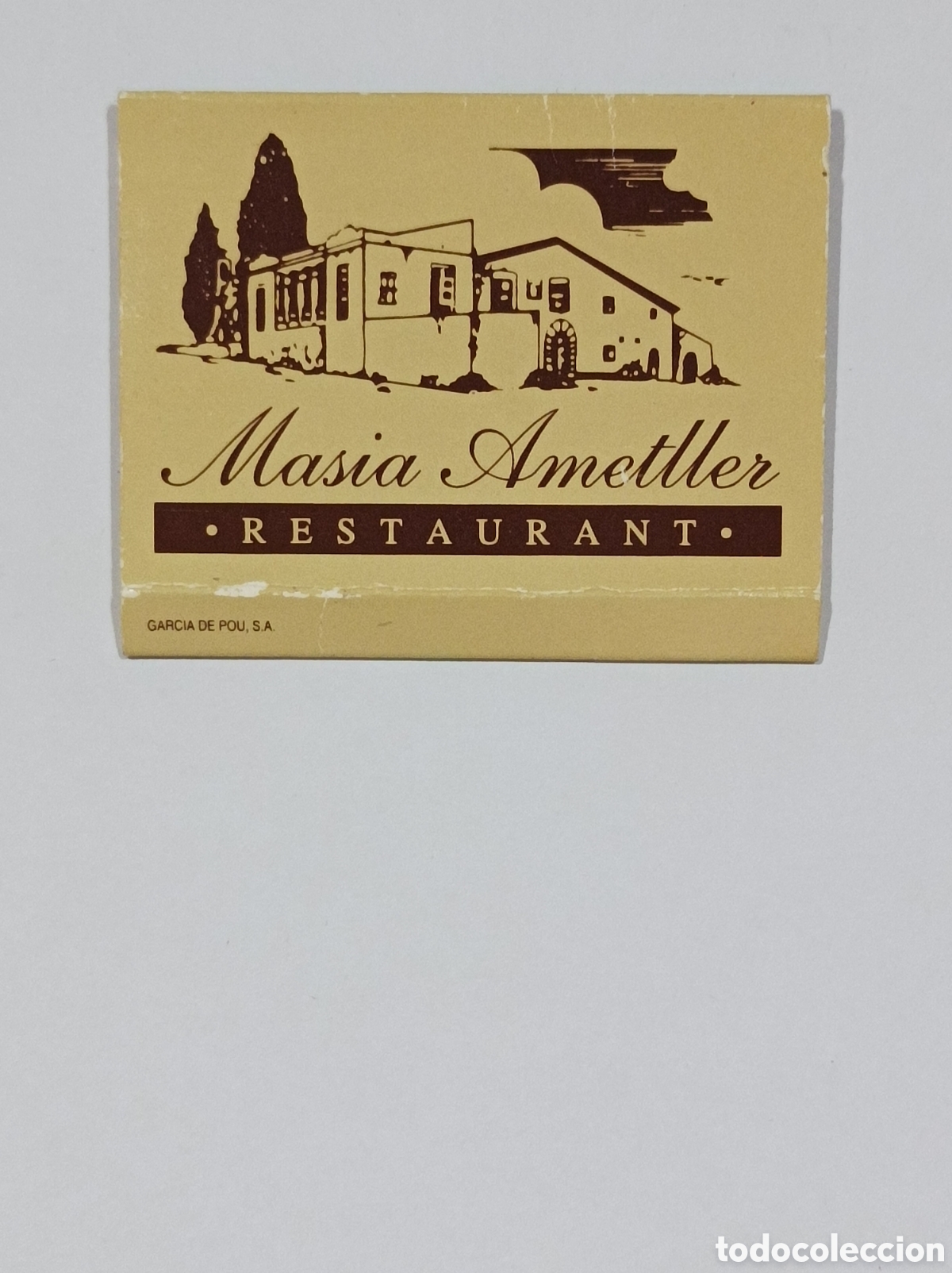 Antig&uuml;edades: MASIA AMETLLER. SANT CUGAT DEL VALLES. CAJITA PUBLICIDAD ANTIGUA. VAC&Iacute;A.
