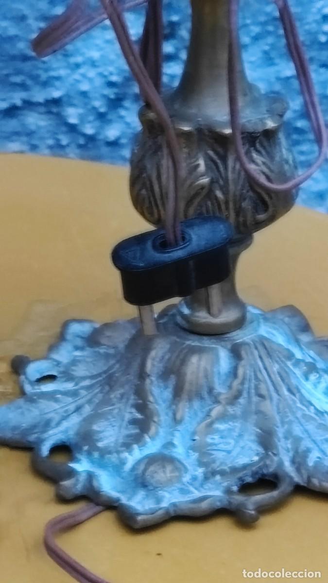 Antig&uuml;edades: Cand&eacute;labre bronze 1930 d &eacute;poque original - Foto 5
