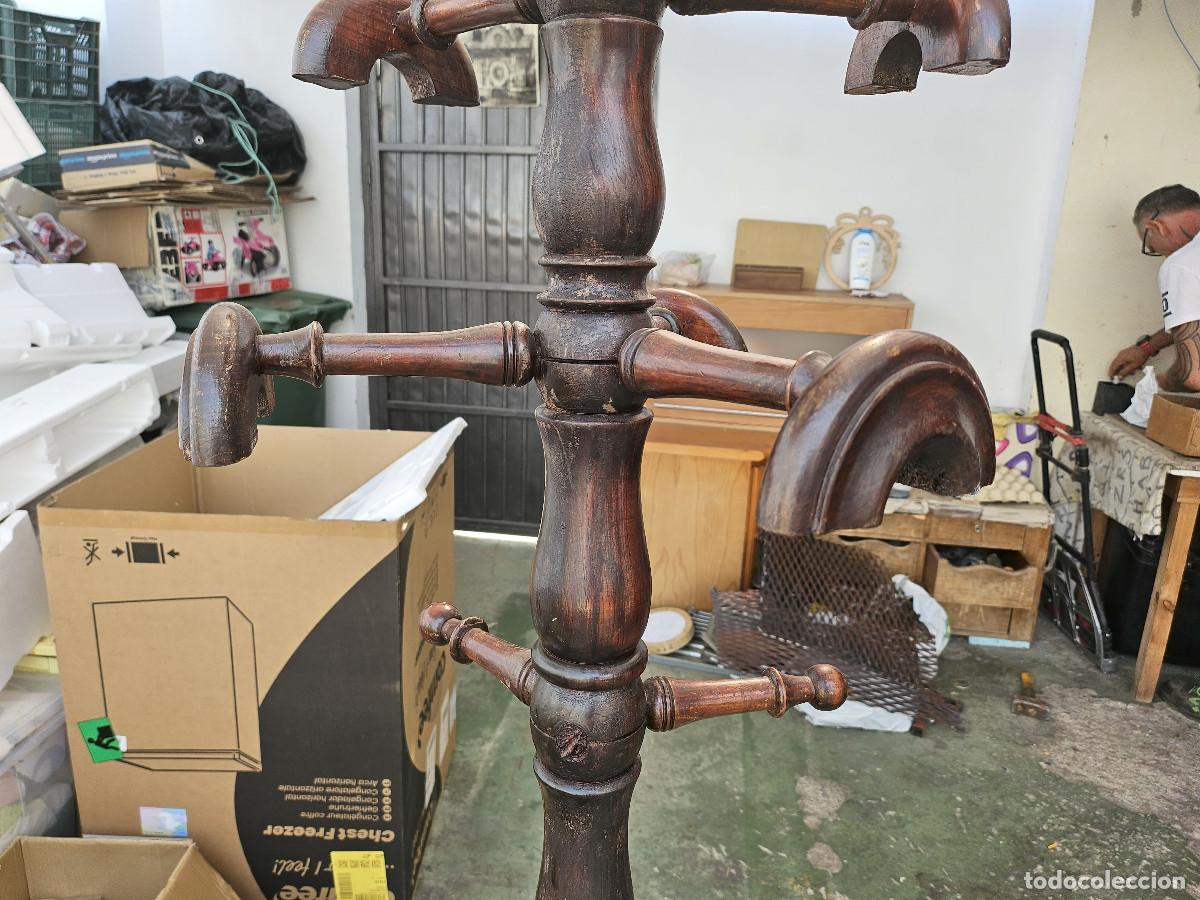 Antig&uuml;edades: perchero de madera desmontable - Foto 5