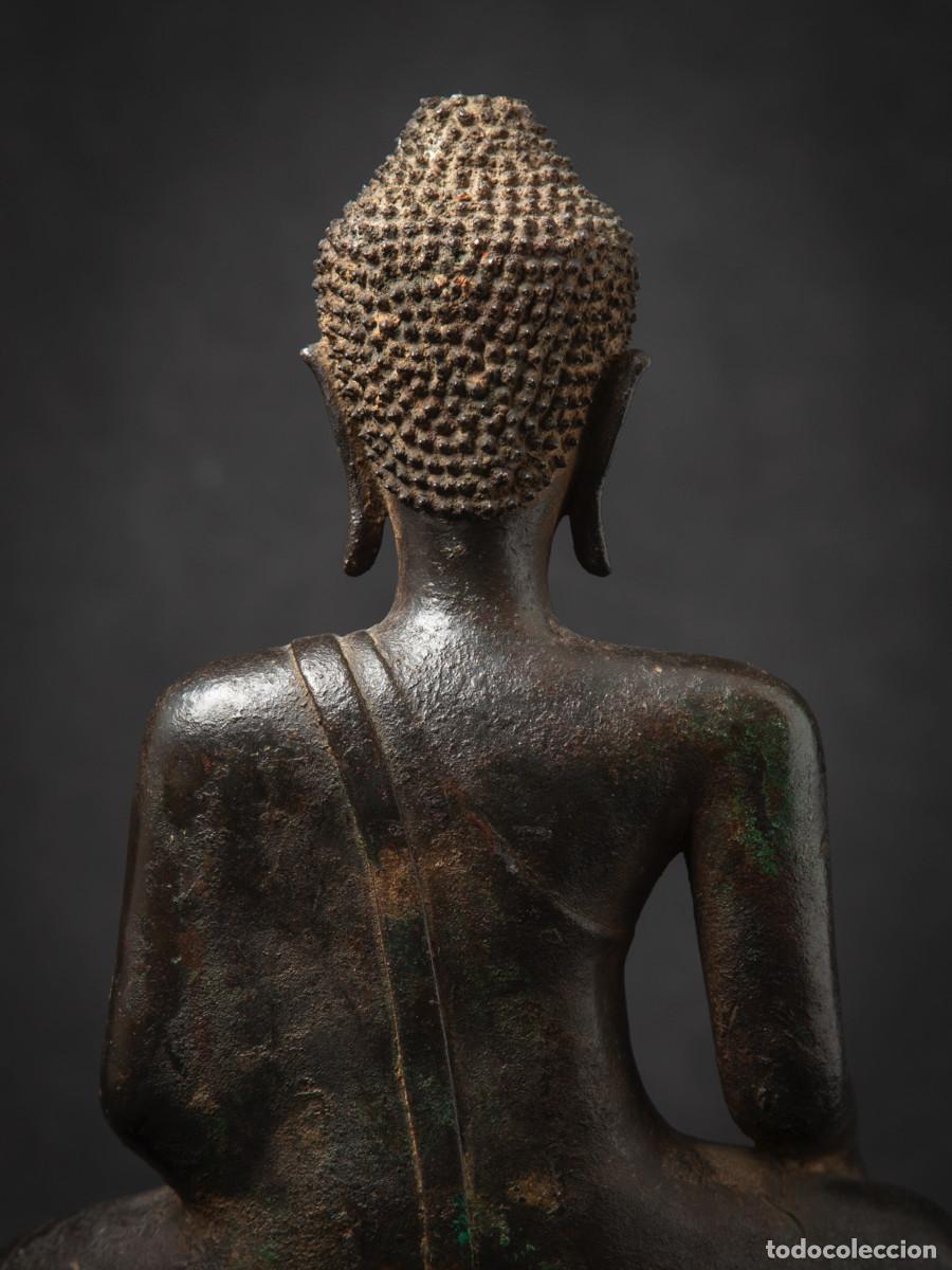 Antig&uuml;edades: Antique Buddha skulptur - Foto 5