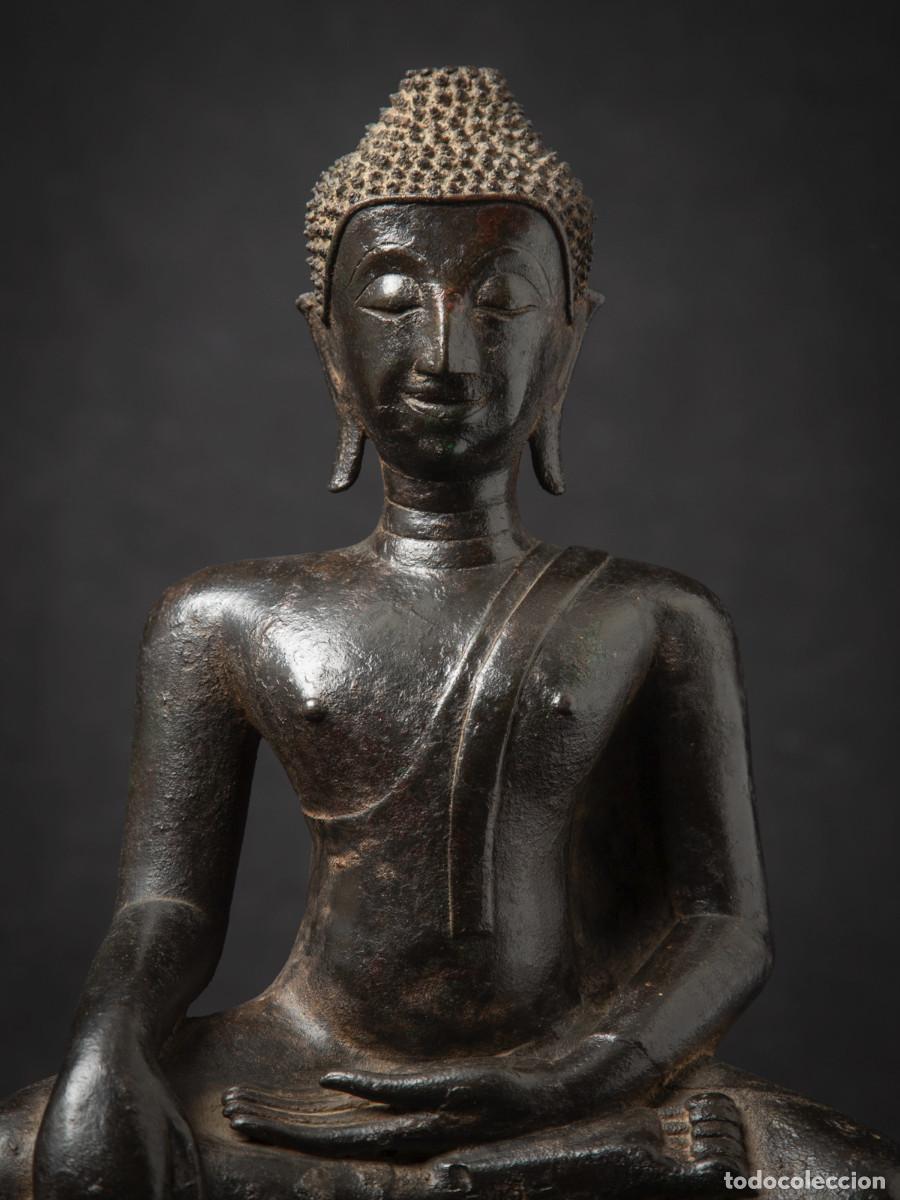 Antig&uuml;edades: Antique Buddha skulptur - Foto 7