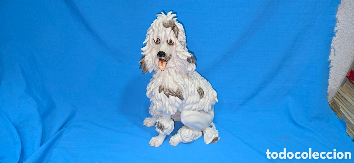 Antig&uuml;edades: PERRO CANICHE CERAMICA ALGORA - Foto 1