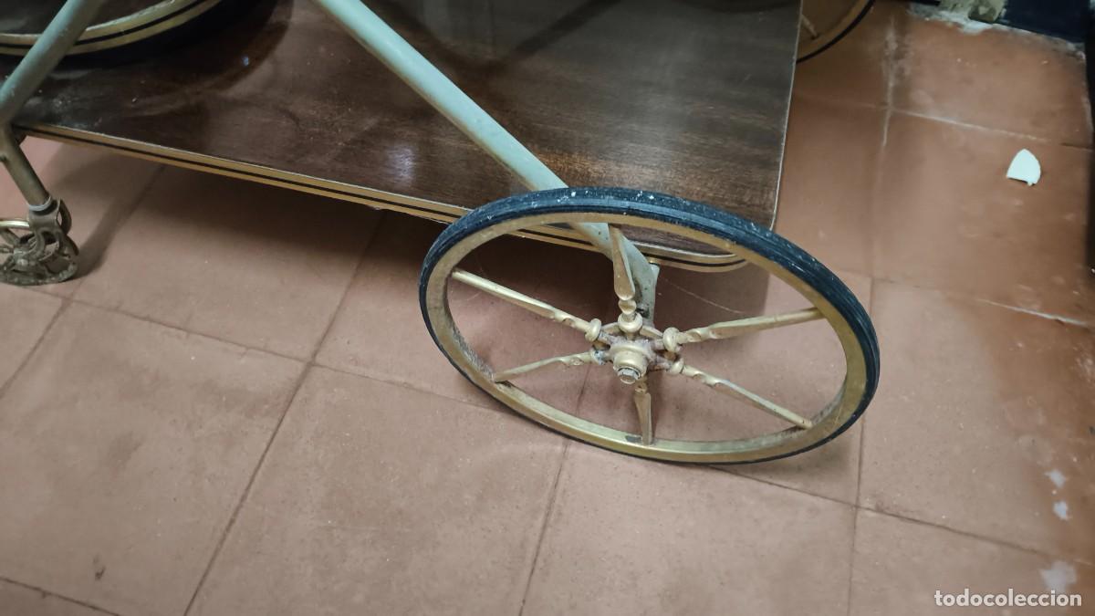 Antig&uuml;edades: Servante bronze et bois 1900 original - Foto 3