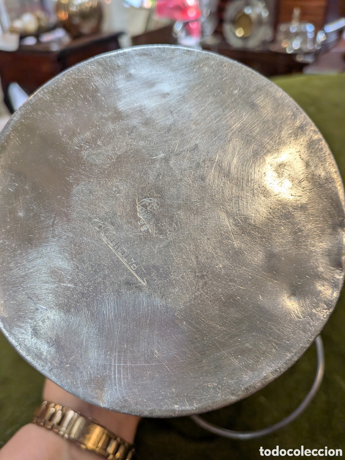 Antig&uuml;edades: Antigua lechera de aluminio. REF-8274 - Foto 5