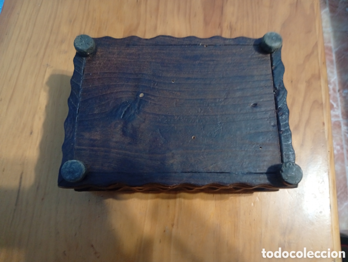 Antig&uuml;edades: Caja de madera muy antigua - Foto 3