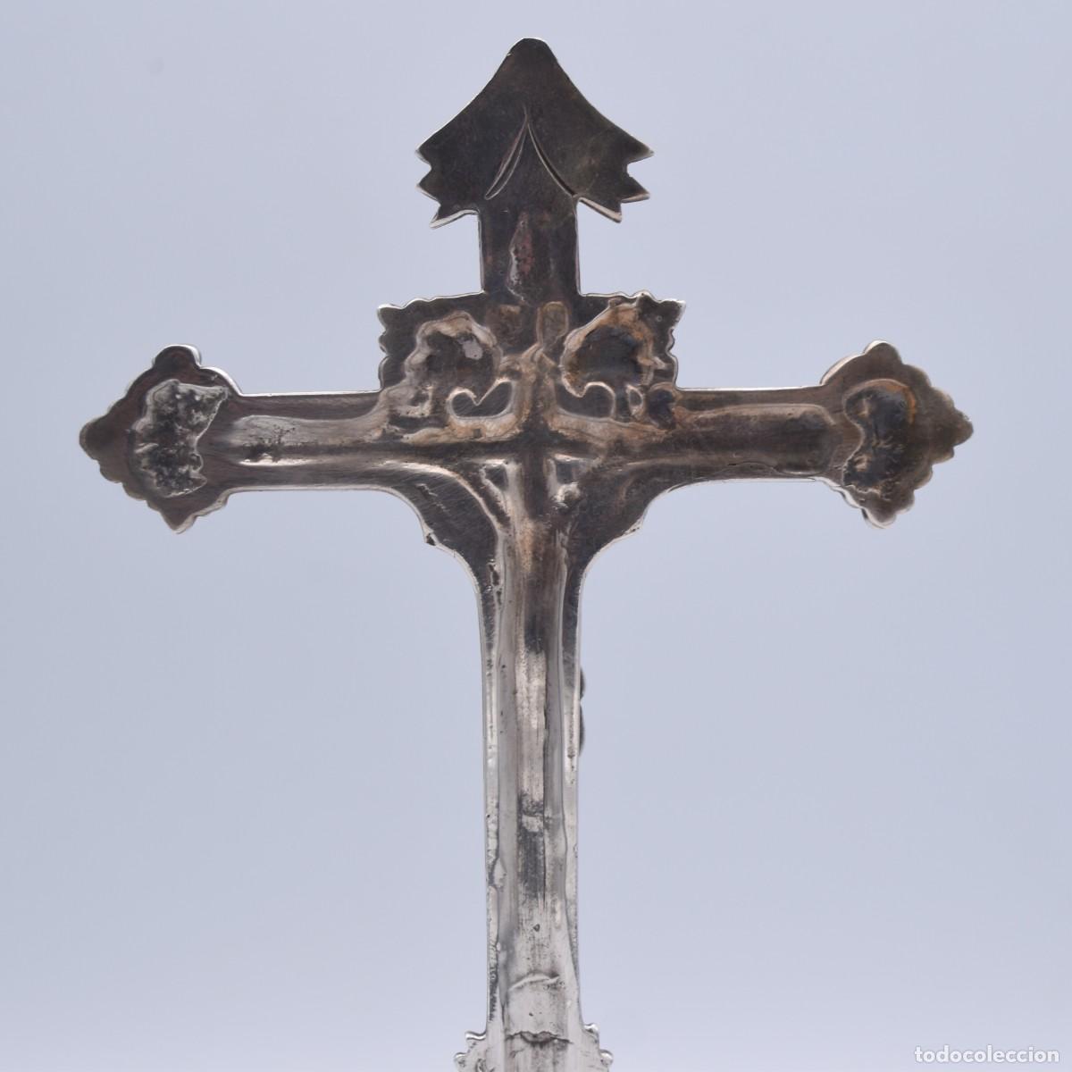 Antig&uuml;edades: Crucifijo de plata , antiguo - Foto 7