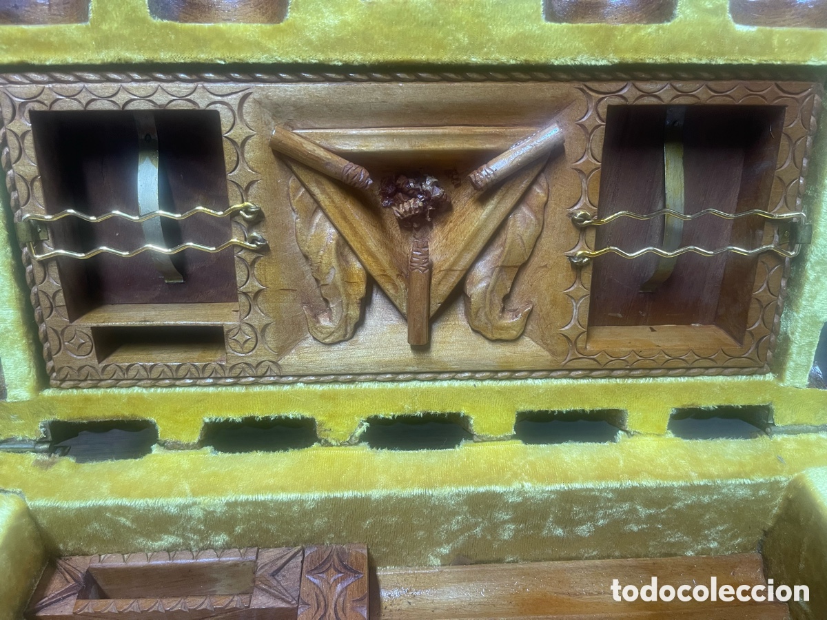 Antig&uuml;edades: Cofre madera antiguo - Tabaco - Foto 2