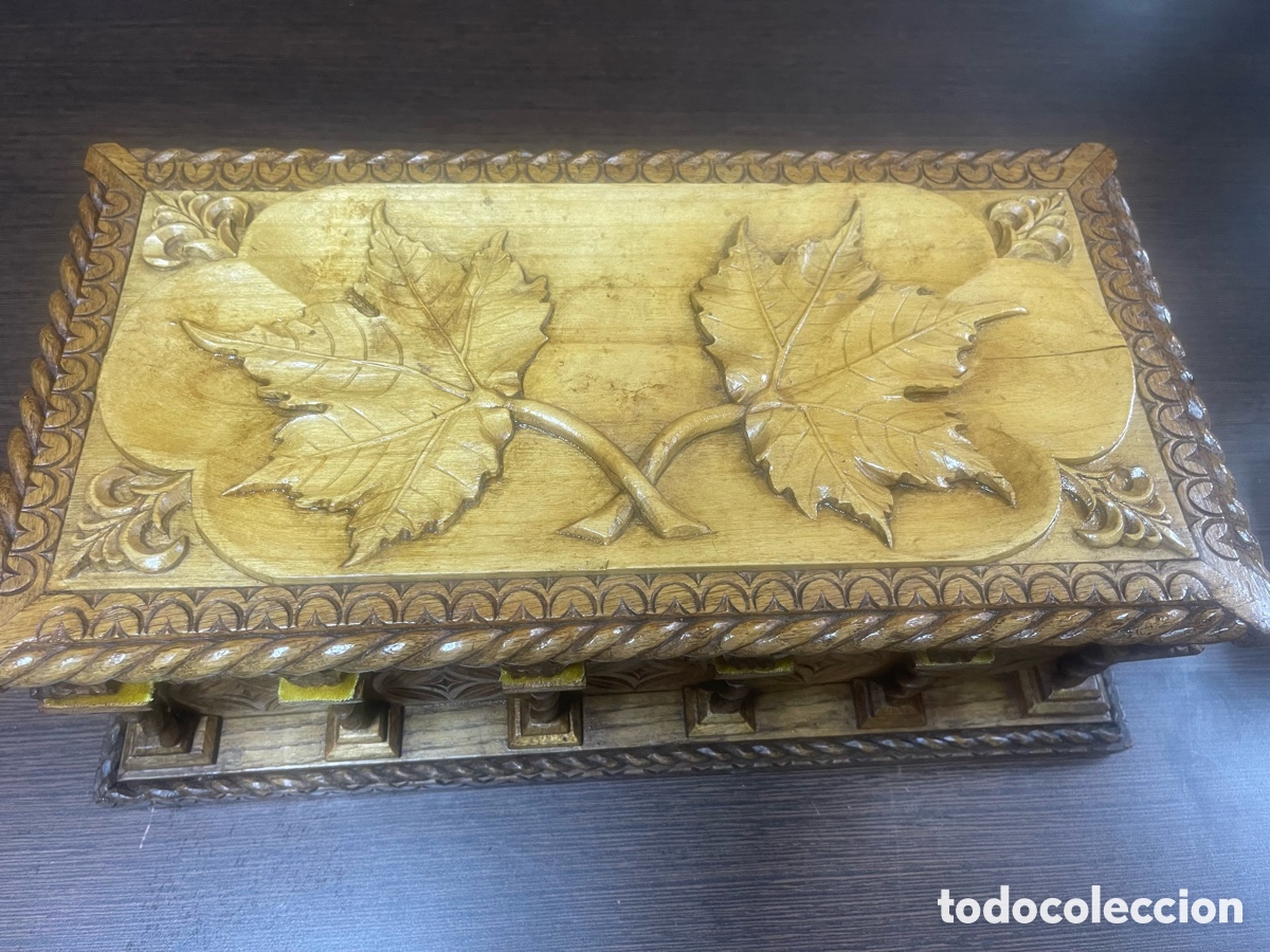 Antig&uuml;edades: Cofre madera antiguo - Tabaco - Foto 4