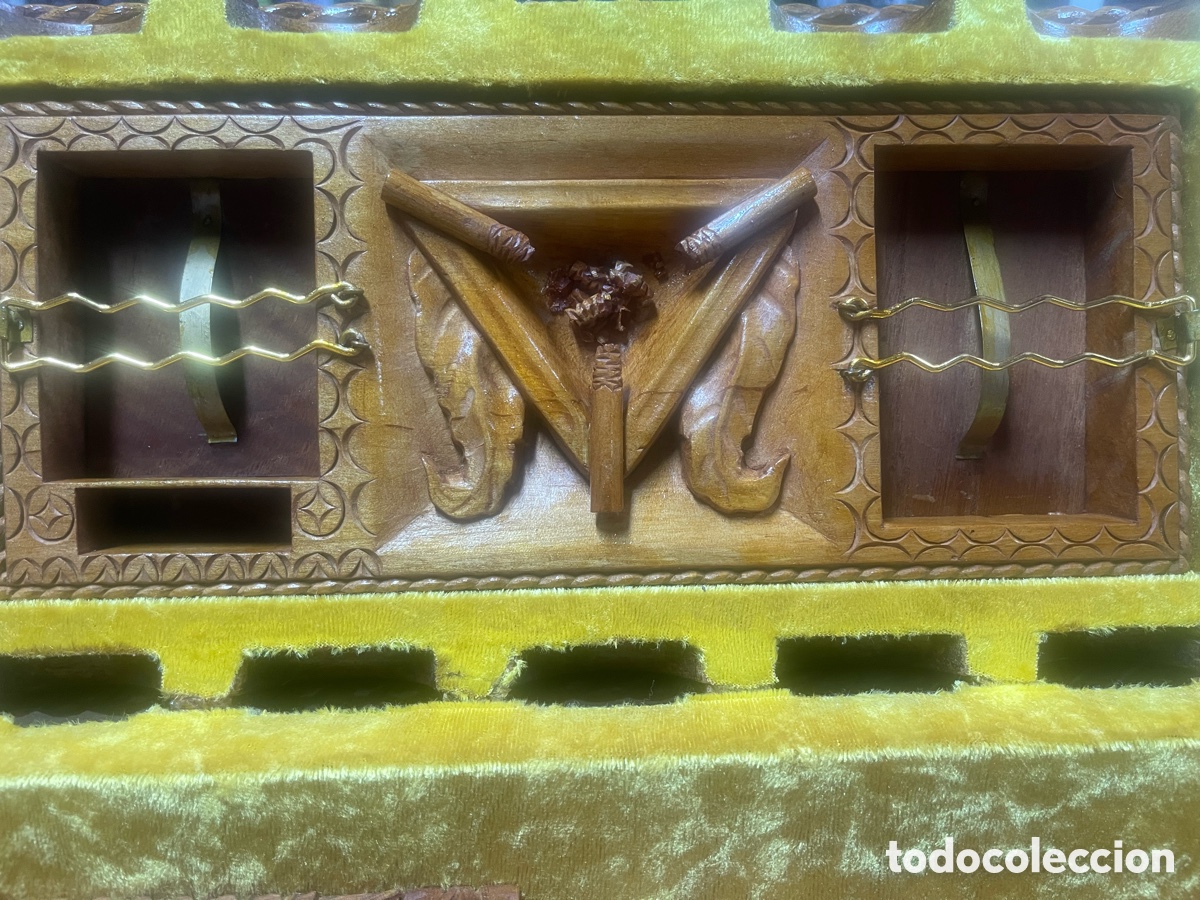 Antig&uuml;edades: Cofre madera antiguo - Tabaco - Foto 7