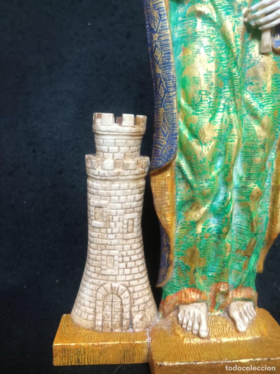 Antig&uuml;edades: ESCULTURA DE SANTA B&Aacute;RBARA - Foto 4