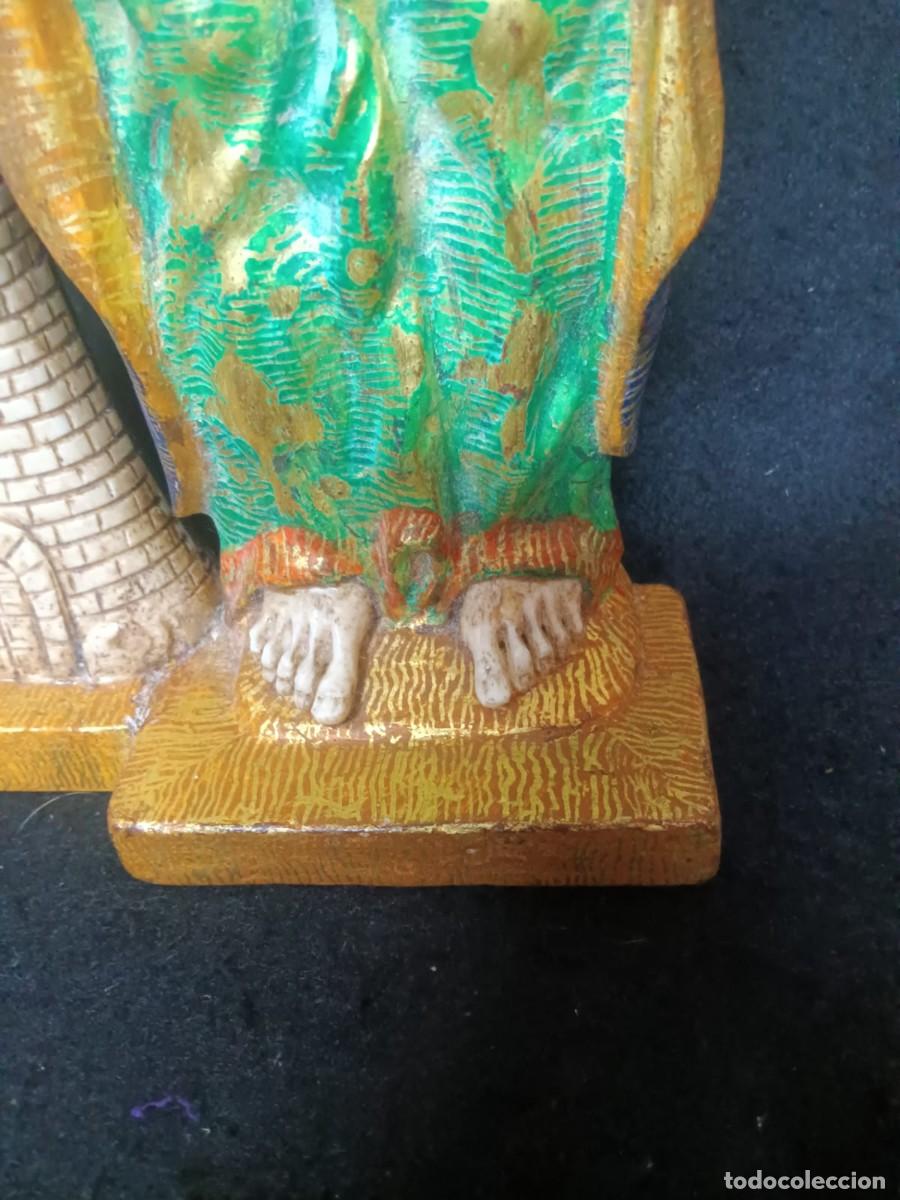 Antig&uuml;edades: ESCULTURA DE SANTA B&Aacute;RBARA - Foto 5