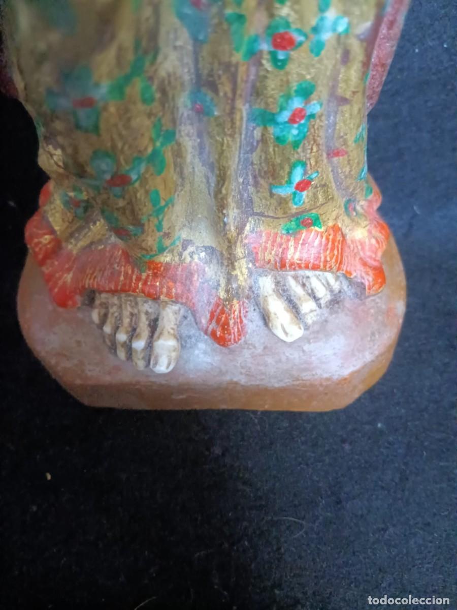 Antig&uuml;edades: VIRGEN CON NI&Ntilde;O MADERA Y HUESO - Foto 4