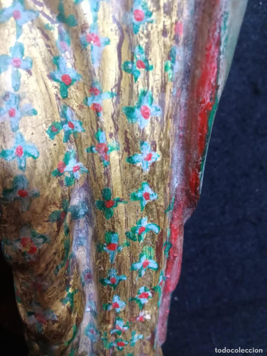 Antig&uuml;edades: VIRGEN CON NI&Ntilde;O MADERA Y HUESO - Foto 5