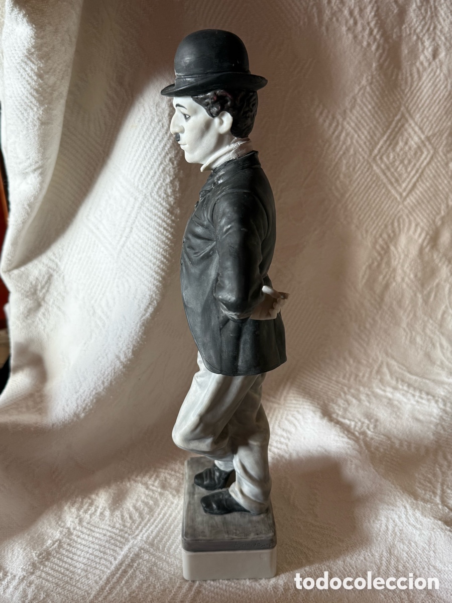 Antig&uuml;edades: Charles Chaplin en porcelana biscuil - Foto 2