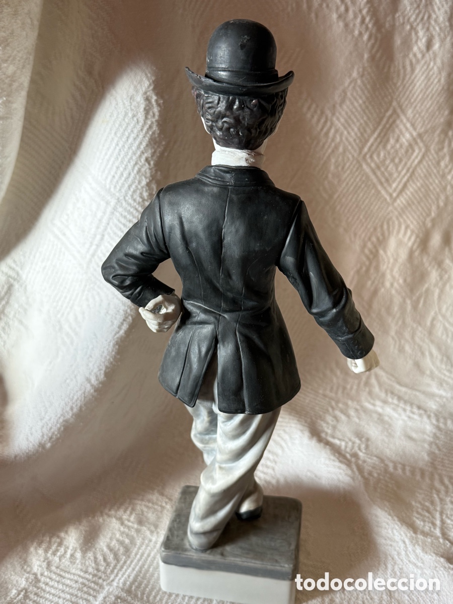 Antig&uuml;edades: Charles Chaplin en porcelana biscuil - Foto 3