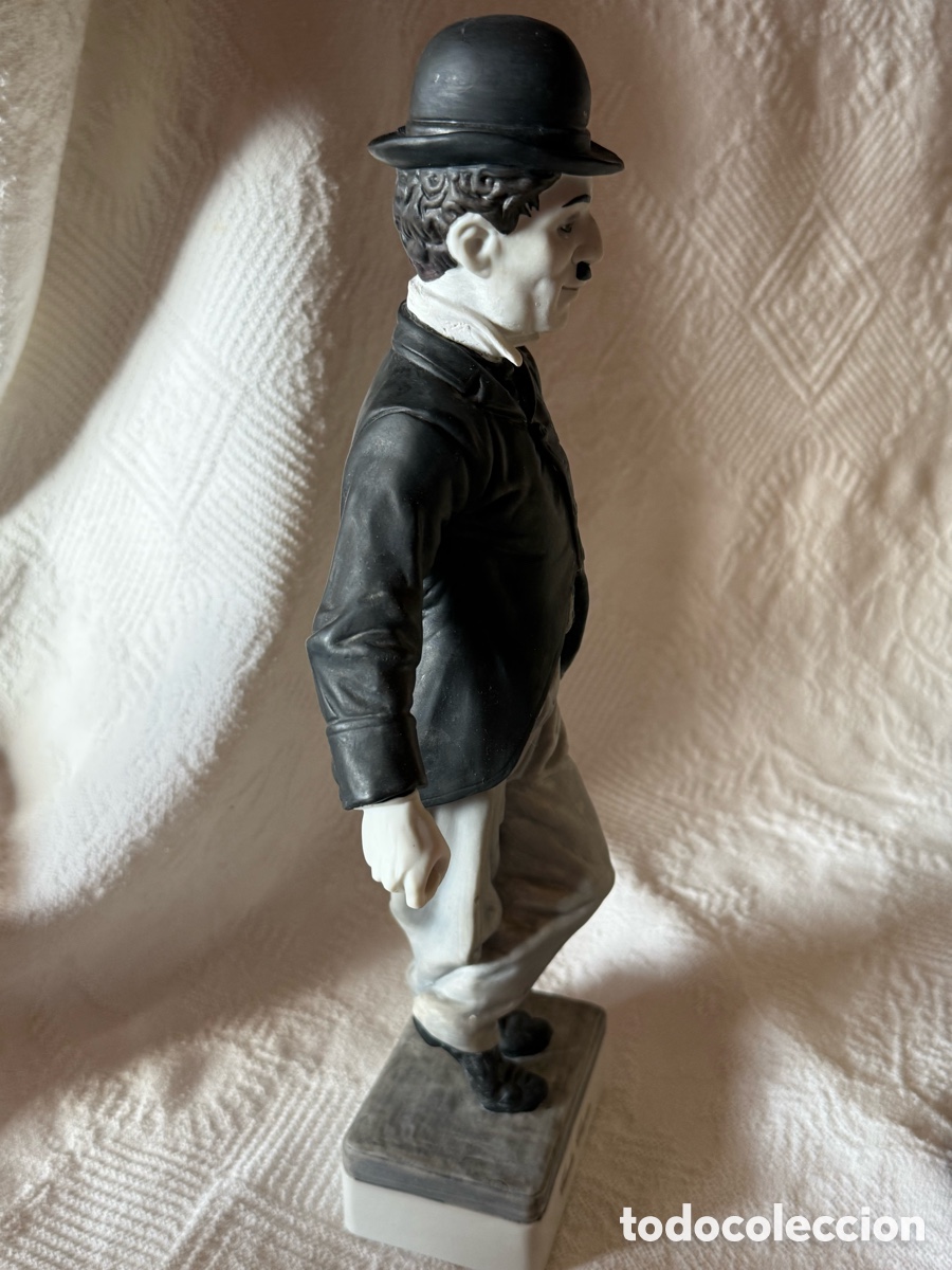 Antig&uuml;edades: Charles Chaplin en porcelana biscuil - Foto 4