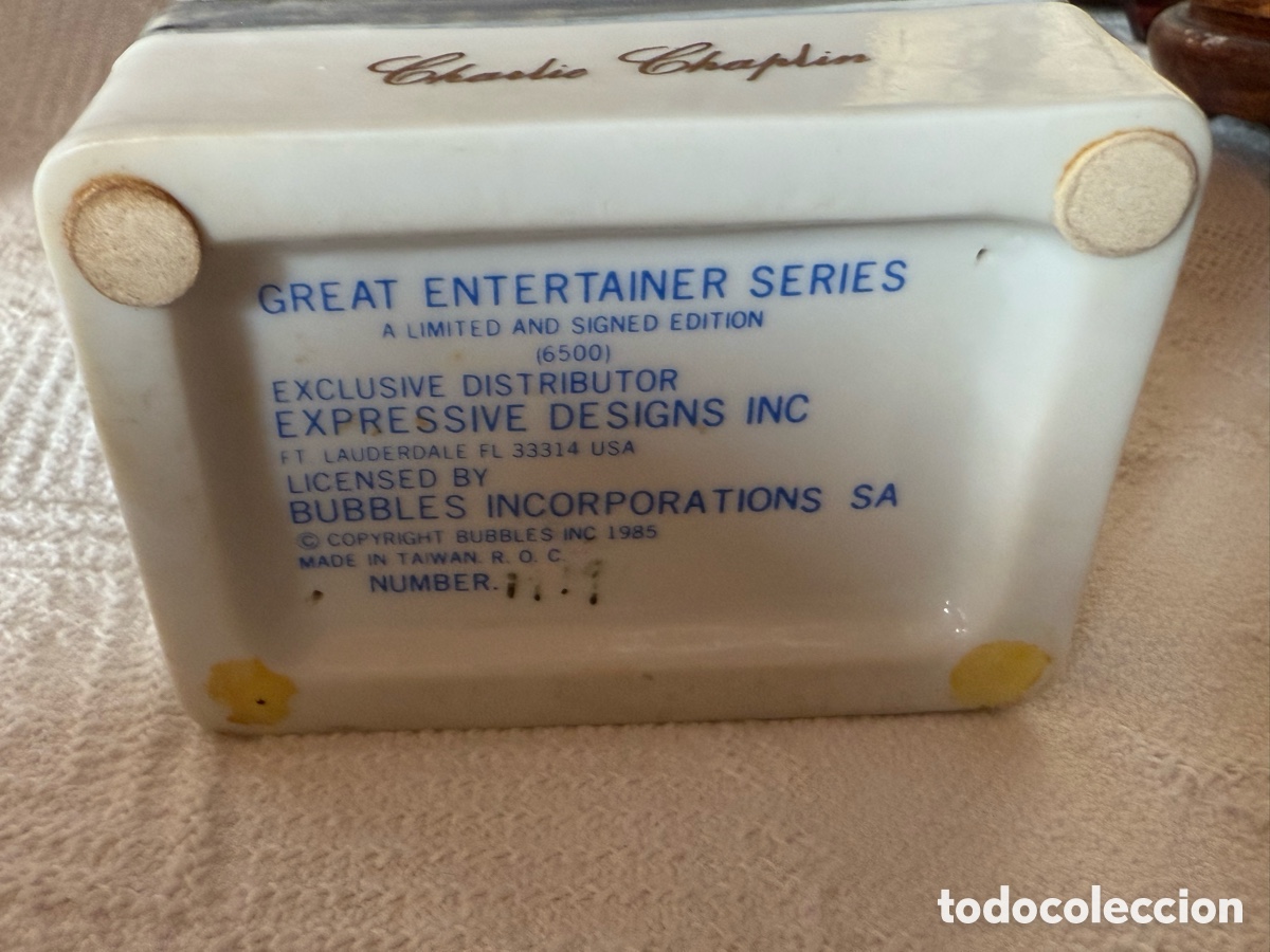 Antig&uuml;edades: Charles Chaplin en porcelana biscuil - Foto 5