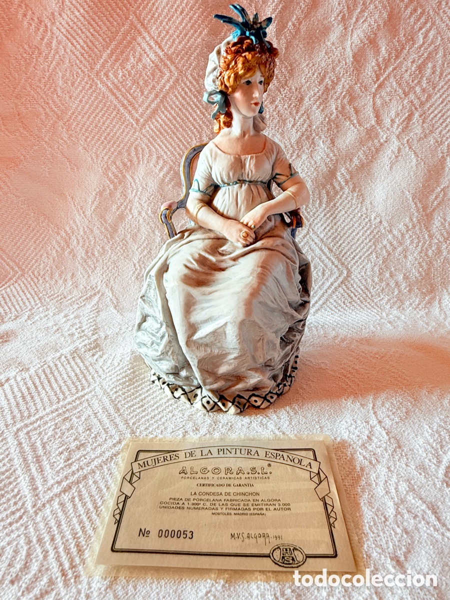 Antig&uuml;edades: Condesa de Chinchon en porcelana de Algora - Foto 1