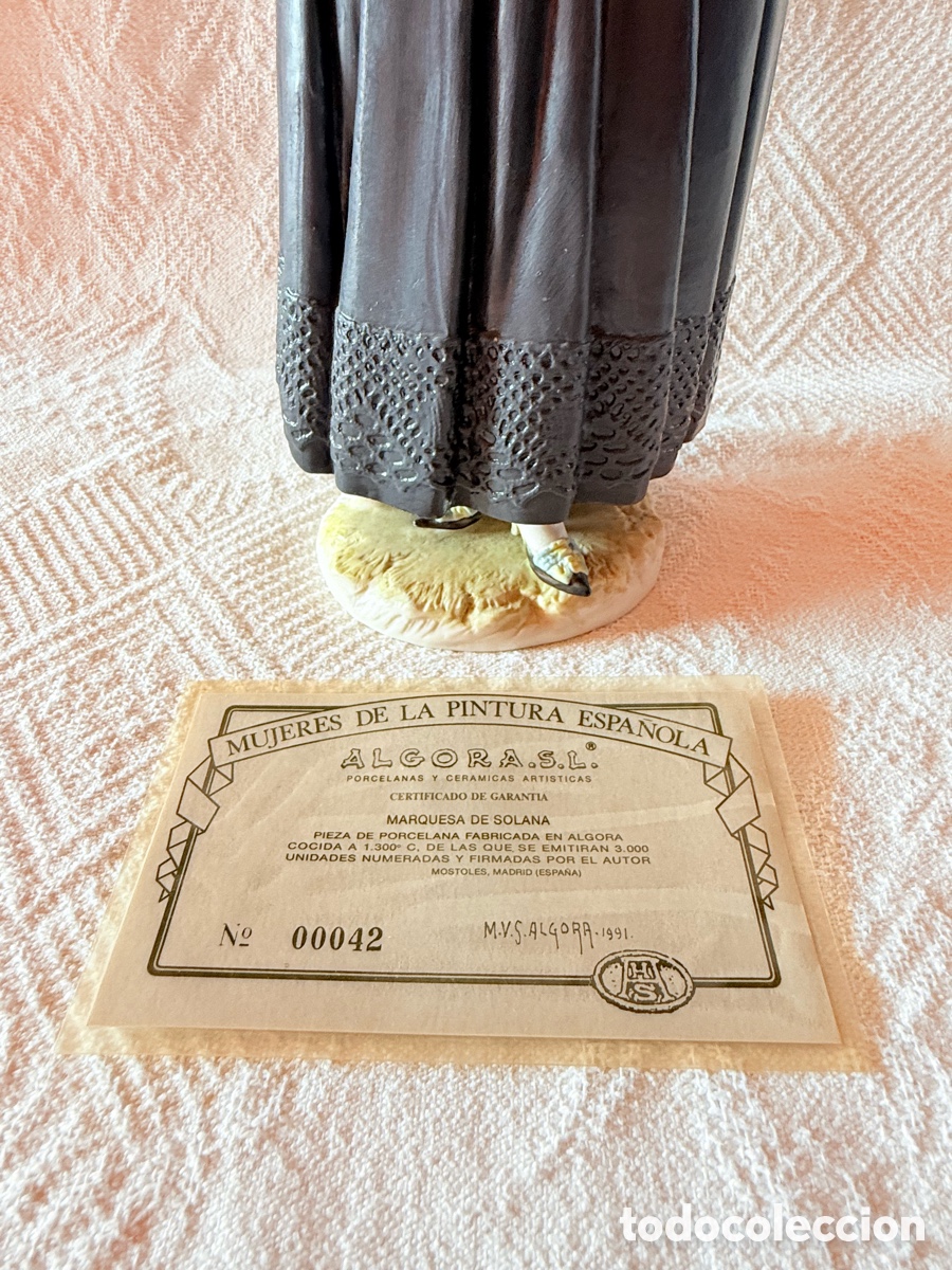 Antig&uuml;edades: Dama goyesca en porcelana Algora - Foto 2