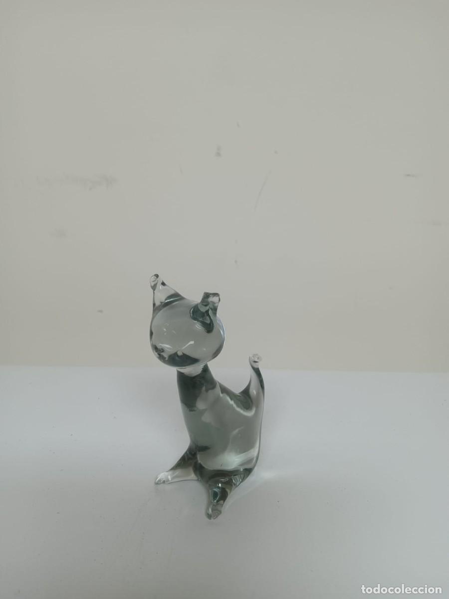Antig&uuml;edades: GATO CRISTAL DE MURANO - Foto 3