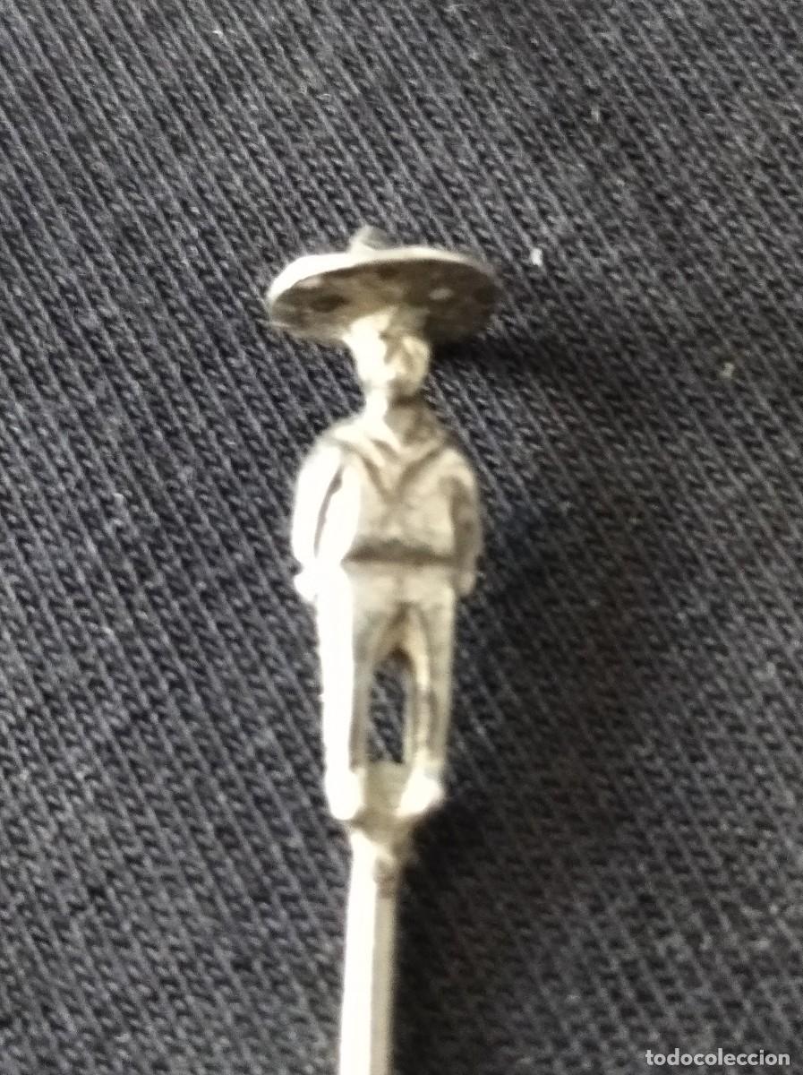 Antig&uuml;edades: Alfiler de plata - mejicano. - Foto 2