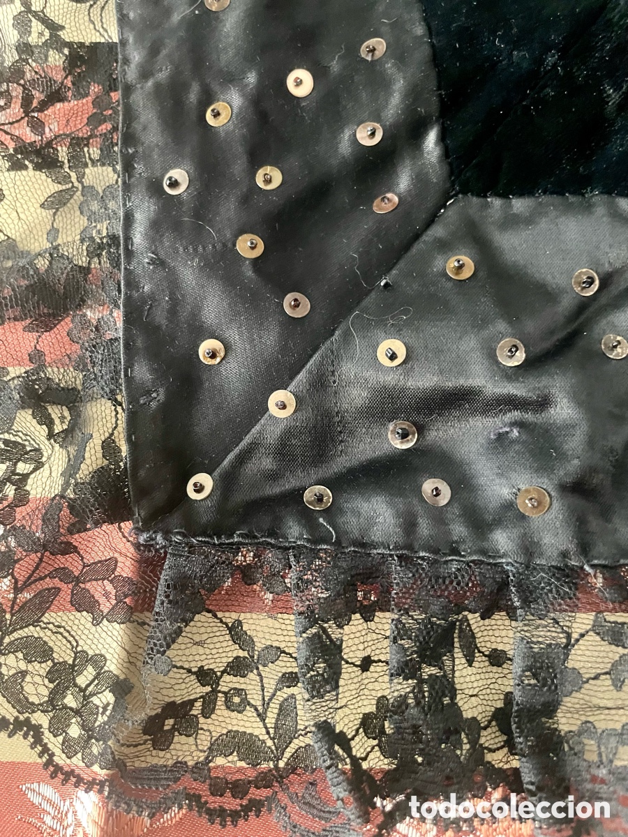 Antig&uuml;edades: Delantal con azabache y terciopelo - Foto 4