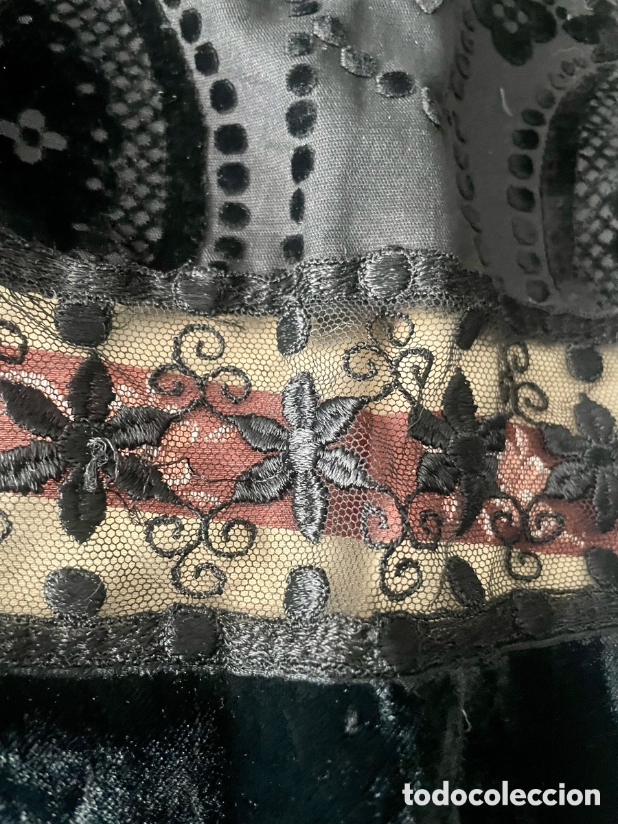 Antig&uuml;edades: Delantal con azabache y terciopelo - Foto 5